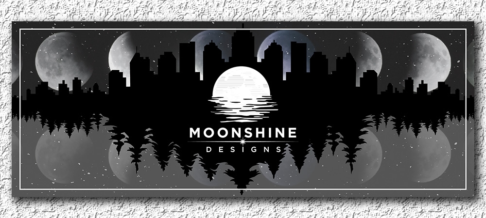 Moonshine Designs logo design by Gelotine