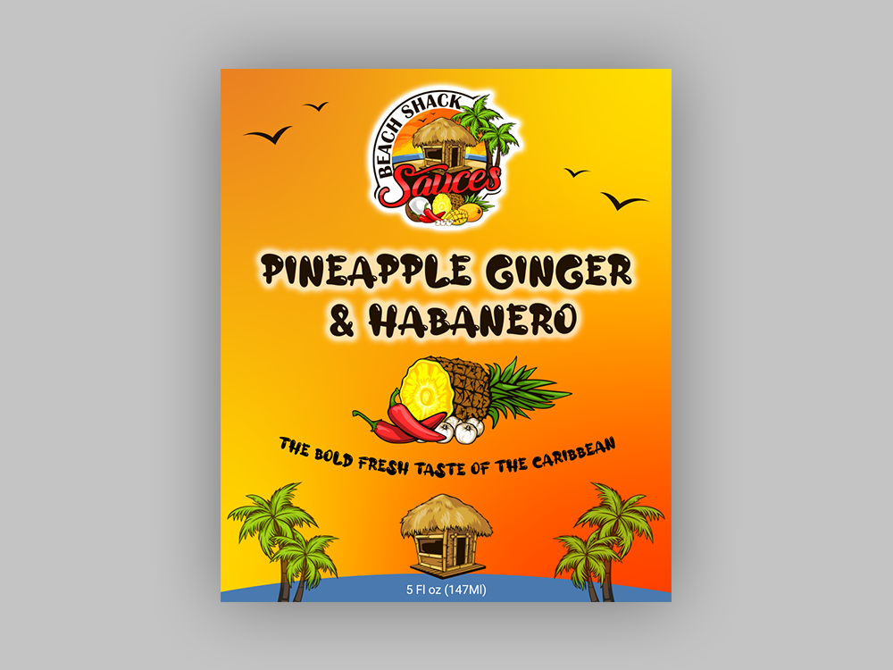 Beach Shack Sauces logo design by Soufiane