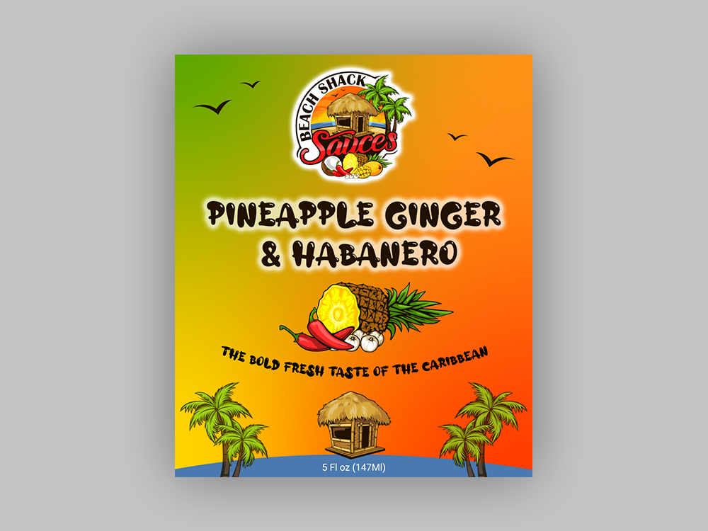 Beach Shack Sauces logo design by Soufiane