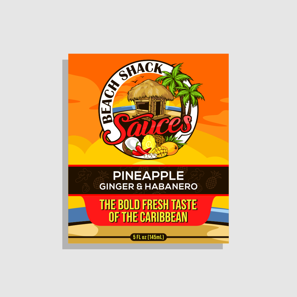 Beach Shack Sauces logo design by brandshark