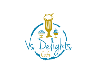 Vs Delights logo design by sodimejo
