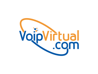 VoipVirtual.com logo design by DeyXyner