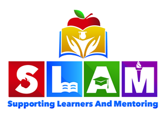 SLAM - Supporting Learners and Mentoring logo design by megalogos