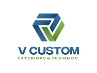 V Custom Exteriors & Design Co. logo design by excelentlogo