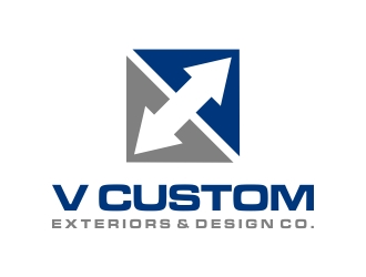 V Custom Exteriors & Design Co. logo design by excelentlogo