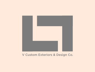 V Custom Exteriors & Design Co. logo design by careem
