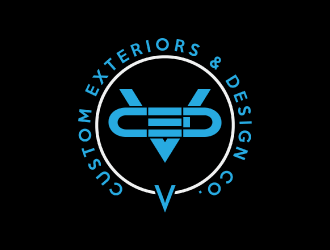 V Custom Exteriors & Design Co. logo design by nona