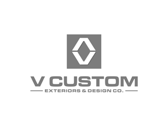 V Custom Exteriors & Design Co. logo design by alby