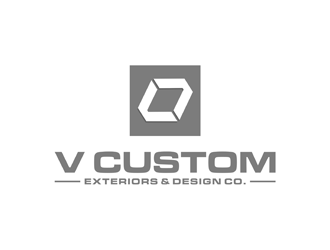 V Custom Exteriors & Design Co. logo design by alby