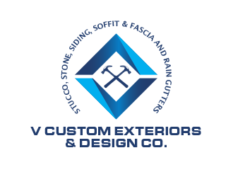 V Custom Exteriors & Design Co. logo design by BeDesign