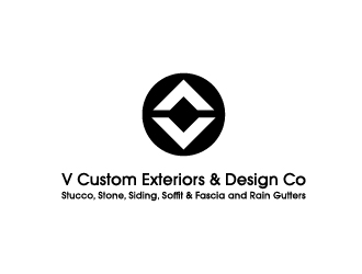 V Custom Exteriors & Design Co. logo design by bigboss