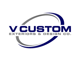 V Custom Exteriors & Design Co. logo design by Kirito