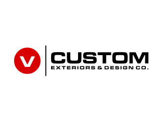 V Custom Exteriors & Design Co. logo design by puthreeone