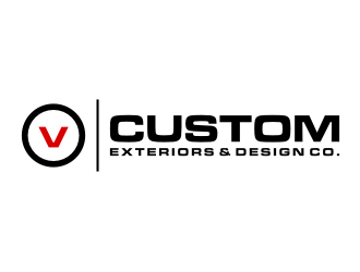 V Custom Exteriors & Design Co. logo design by puthreeone