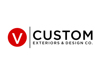 V Custom Exteriors & Design Co. logo design by puthreeone