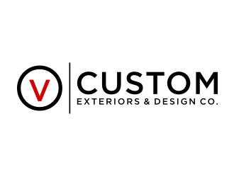 V Custom Exteriors & Design Co. logo design by puthreeone