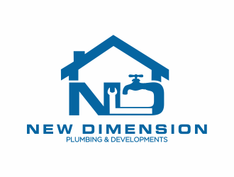 New Dimension Plumbing & Developments logo design by Mahrein