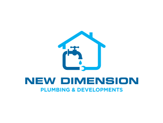 New Dimension Plumbing & Developments logo design by GemahRipah