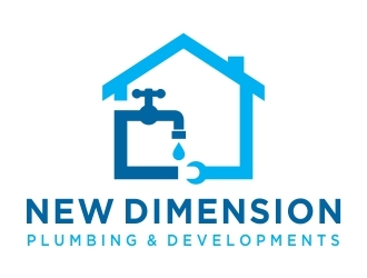 New Dimension Plumbing & Developments logo design by dibyo