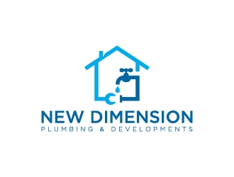 New Dimension Plumbing & Developments logo design by wongndeso
