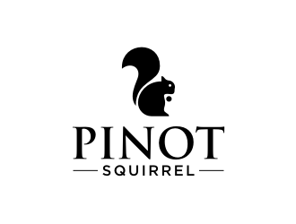 Pinot Squirrel logo design by icha_icha