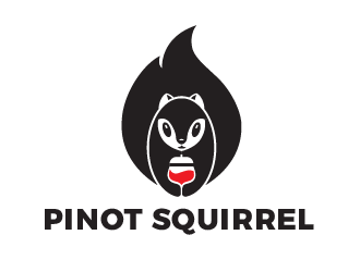 Pinot Squirrel logo design by justin_ezra
