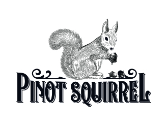 Pinot Squirrel logo design by rizuki