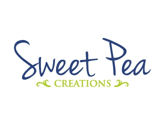 Sweet Pea Creations logo design by Moon
