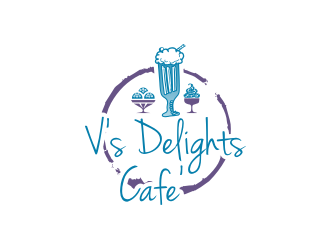 Vs Delights logo design by sodimejo