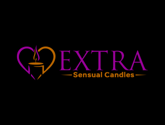 Extra Sensual Candles logo design by Gwerth