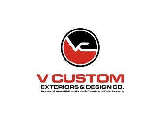 V Custom Exteriors & Design Co. logo design by tejo