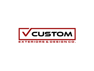 V Custom Exteriors & Design Co. logo design by asyqh