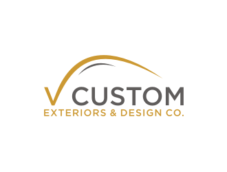 V Custom Exteriors & Design Co. logo design by asyqh