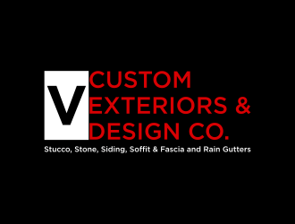 V Custom Exteriors & Design Co. logo design by luckyprasetyo