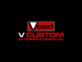 V Custom Exteriors & Design Co. logo design by luckyprasetyo