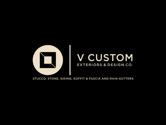 V Custom Exteriors & Design Co. logo design by menanagan