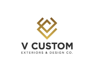 V Custom Exteriors & Design Co. logo design by CreativeKiller