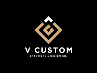V Custom Exteriors & Design Co. logo design by CreativeKiller