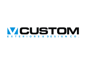 V Custom Exteriors & Design Co. logo design by coco