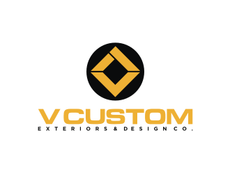 V Custom Exteriors & Design Co. logo design by coco