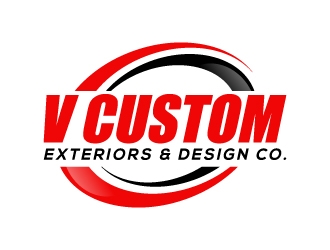 V Custom Exteriors & Design Co. logo design by karjen