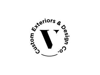 V Custom Exteriors & Design Co. logo design by yippiyproject