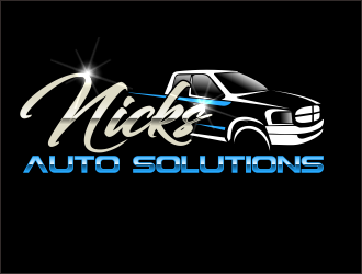 Nicks Auto Solutions logo design by bosbejo