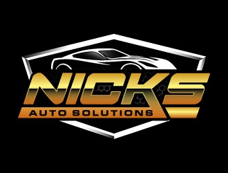 Nicks Auto Solutions logo design by daywalker