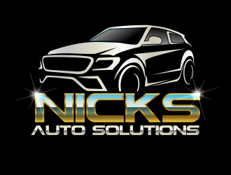 Nicks Auto Solutions logo design by bosbejo