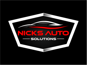 Nicks Auto Solutions logo design by Girly