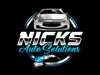 Nicks Auto Solutions logo design by Optimus