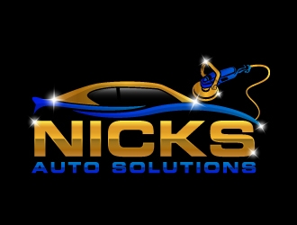 Nicks Auto Solutions logo design by Kirito