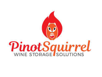 Pinot Squirrel logo design by justin_ezra
