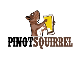 Pinot Squirrel logo design by AamirKhan